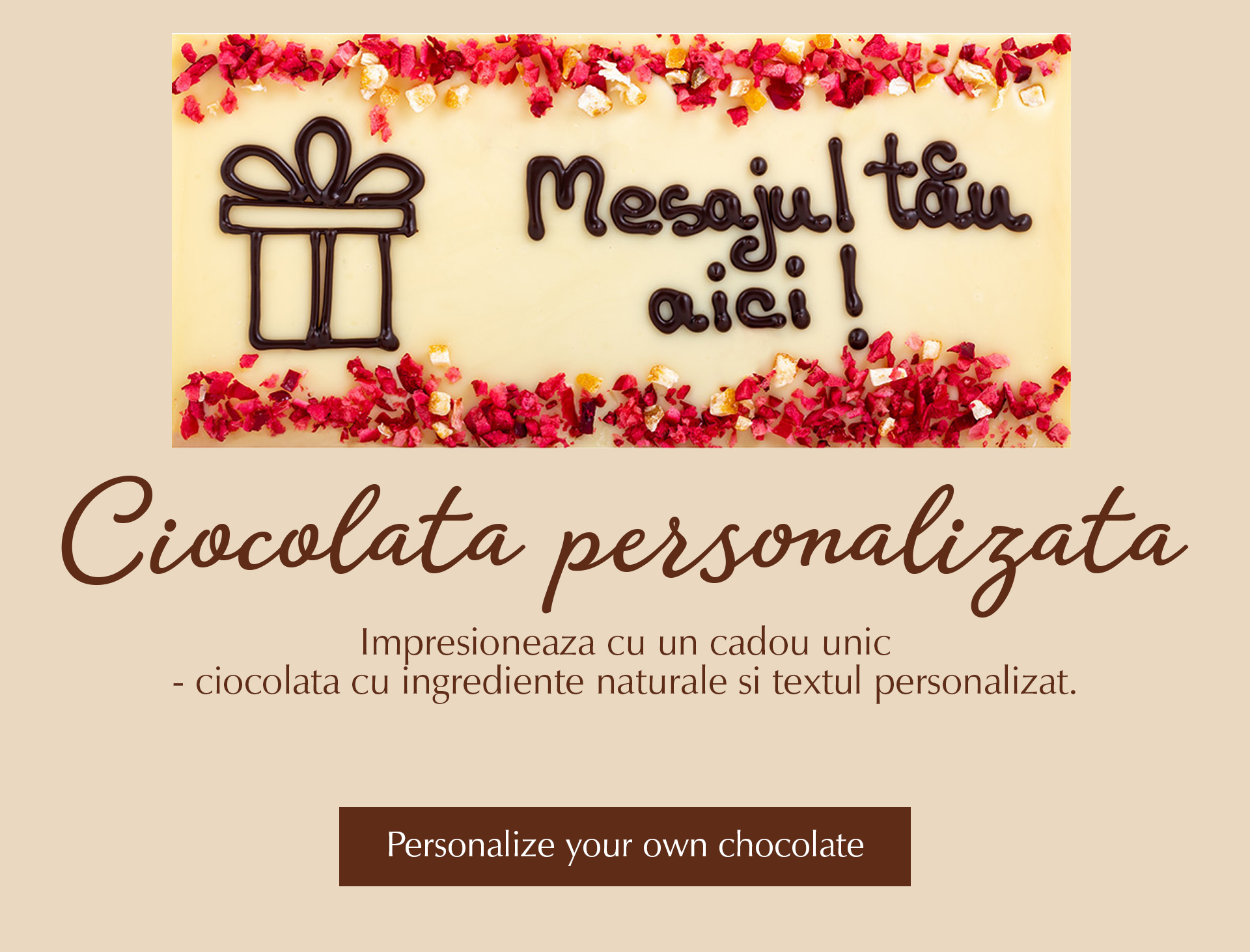Ciocolata personalizata